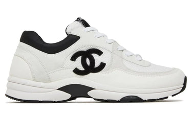 Chanel Mesh, suede & grained calfskin "White/Black"