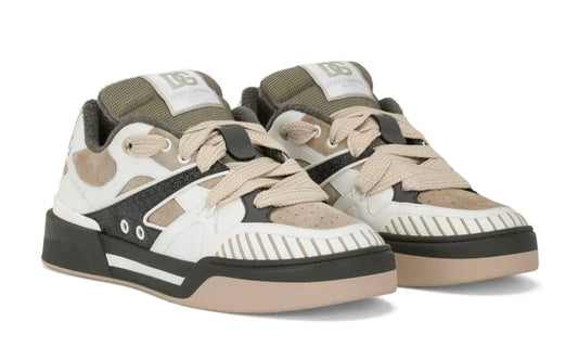 Dolce & Gabbana New Roma panelled 'white/khaki/beige'