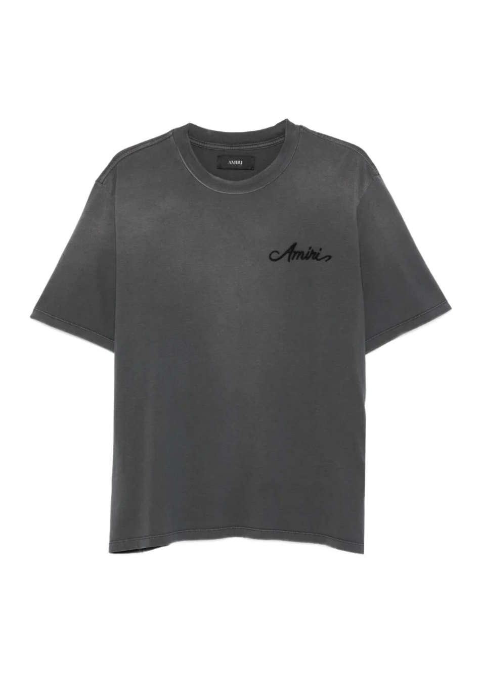 Amiri Bleach Bandana Patch T-shirt "Charcoal Grey"