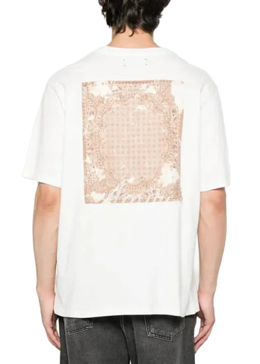 Amiri Bleach Bandana Patch T-shirt "White"