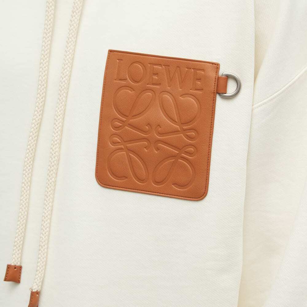 Loewe Anagram Patch Hoodie White