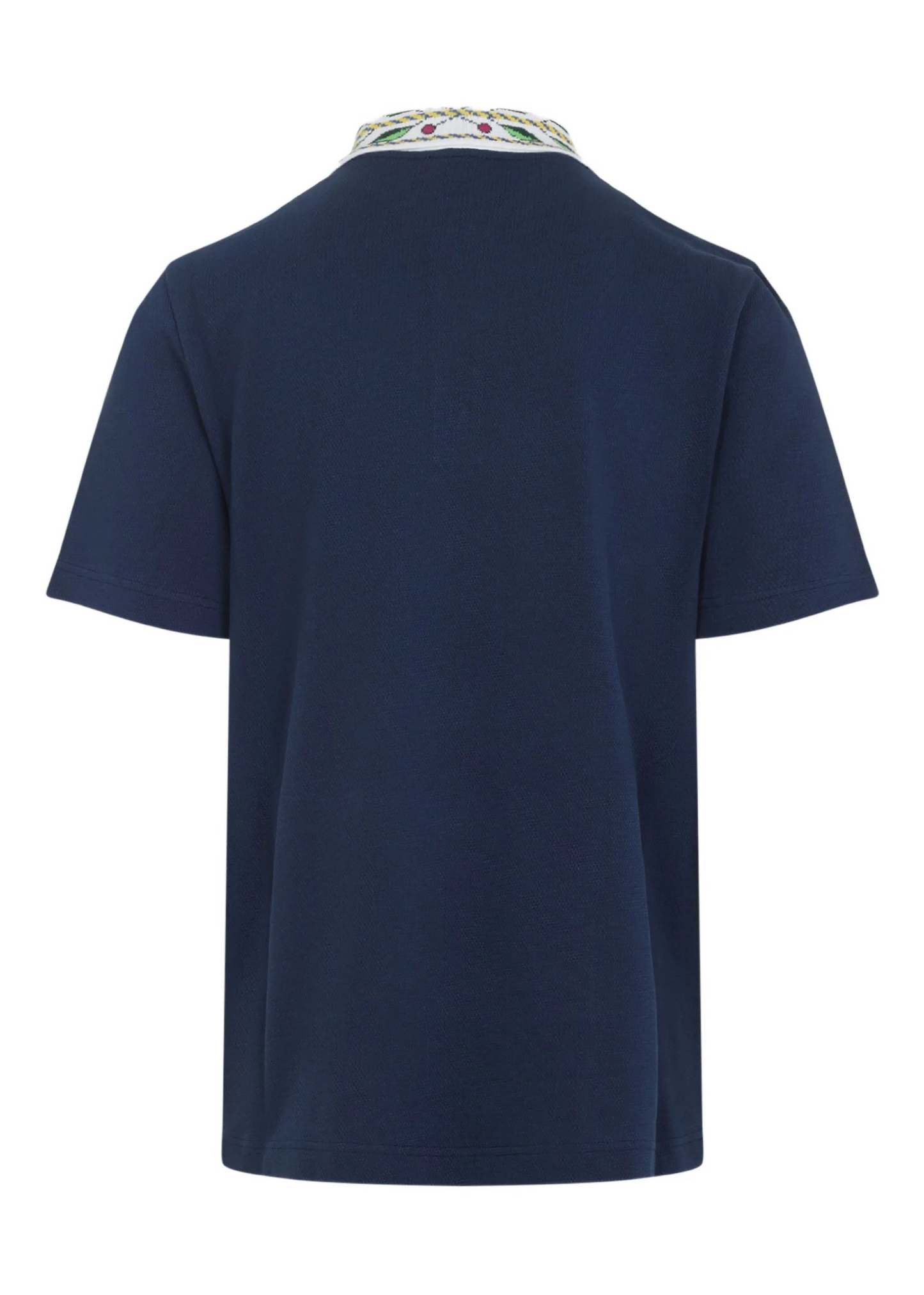 Casablanca Laurel Pique Short Sleeve "Navy Blue"