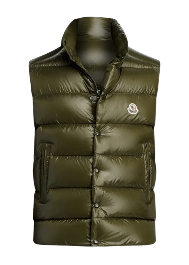 Moncler Tibb Down Gilet "Olive Green"