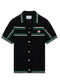 Casablanca Crocheted cotton tennis shirt "Black"