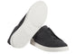 Zegna Triple Stitch Canvas Slip-On Sneakers "Black"