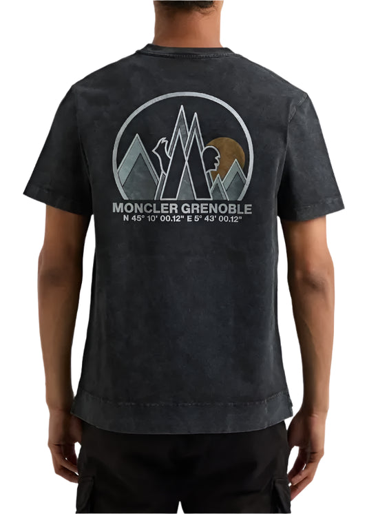 Moncler Back Mountain Logo Jersey T-Shirt