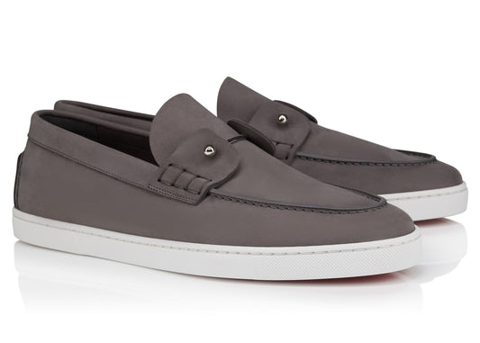 Christian Louboutin Chambeliboat Leather Loafers "Grey"