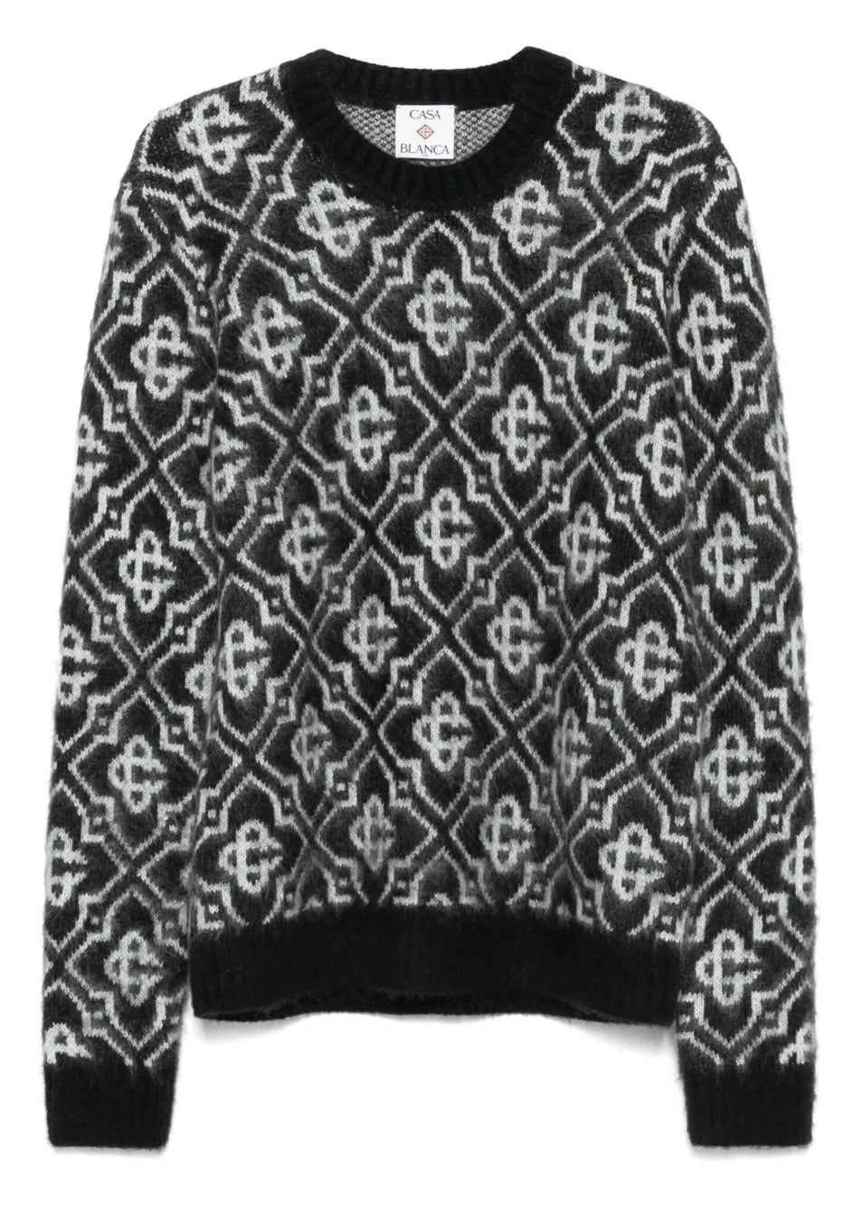 Casablanca Mohair Monogram Jumper "Black"