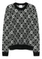 Casablanca Mohair Monogram Jumper "Black"
