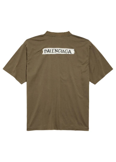 Balenciaga Masking Tape T-shirt "Khaki"