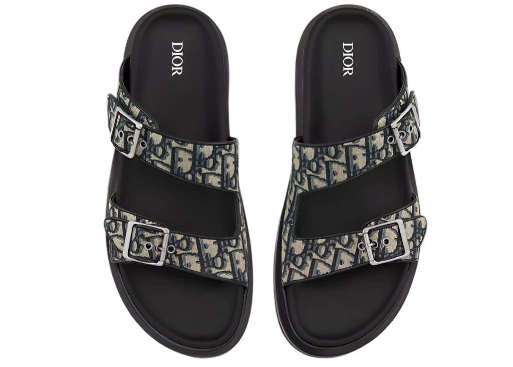 Dior Aqua Sandal "Beige / Black"