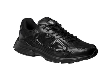 Dior B30 Countdown Sneaker "Black Smooth Calfskin and Black Technical Mesh"