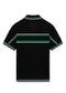 Casablanca Crocheted cotton tennis shirt "Black"