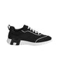 HERMES Bouncing Casual Shoes Men Low-Top Black White