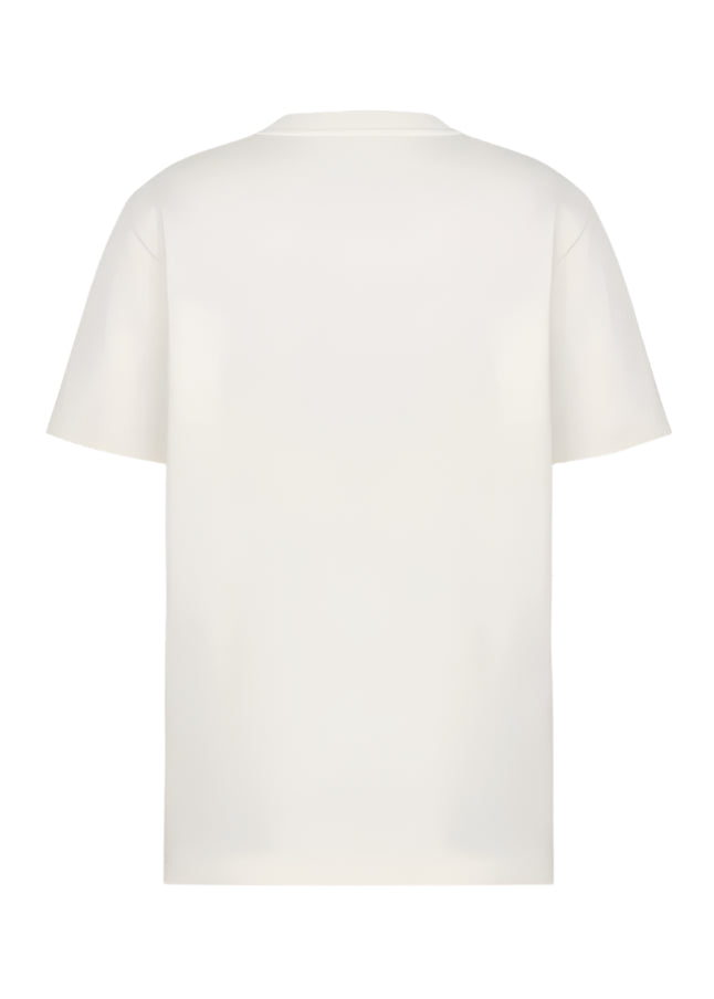 Handwritten Christian Dior Relaxed-Fit T-Shirt White Cotton Jersey