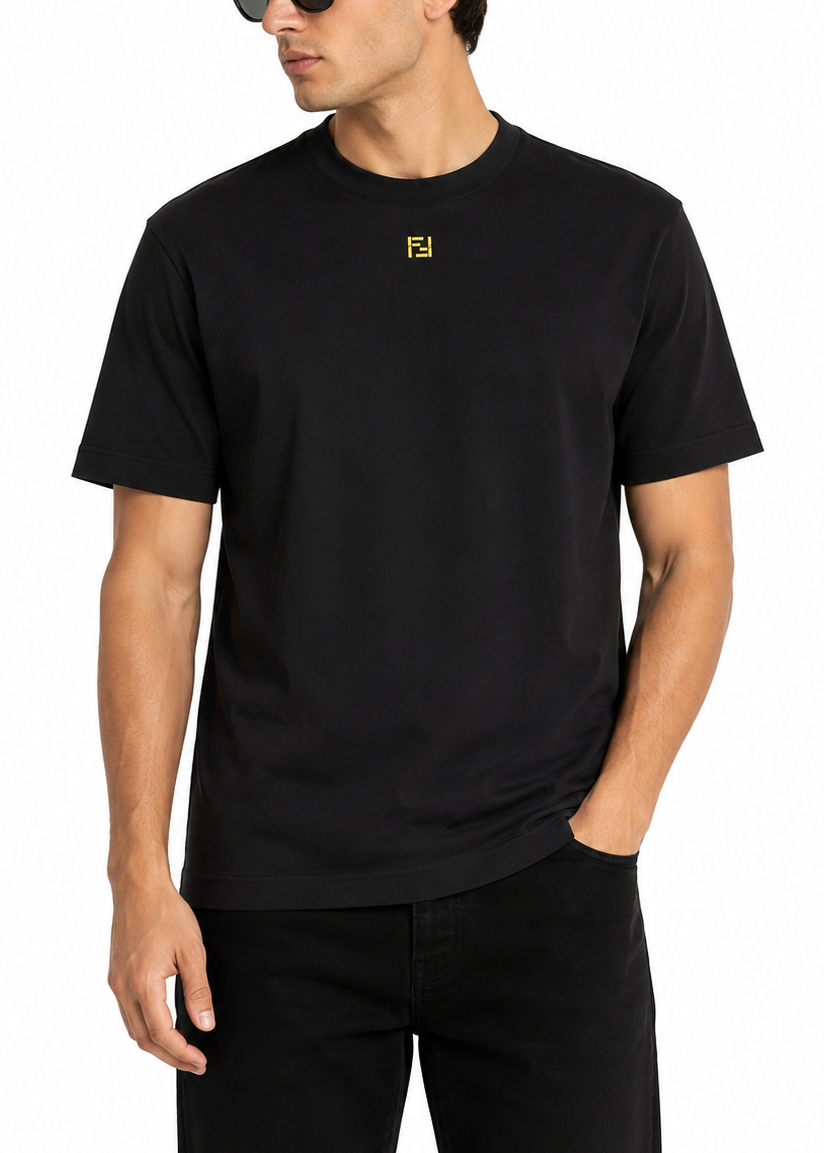 Fendi Cotton T-shirt "Black"