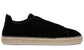 Zegna Suede Triple Stitch Espadrilles "Black"