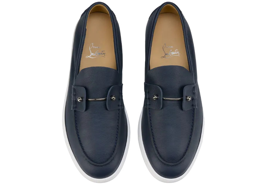 Christian Louboutin Chambeliboat Leather Loafers "Marine"
