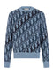 Dior Oblique Sweater "Blue Wool Jacquard"