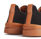 Zegna Black Suede Triple Stitch sneakers