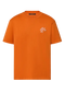 LV Embroidered Signature Short-Sleeved Cotton Crewneck Orange