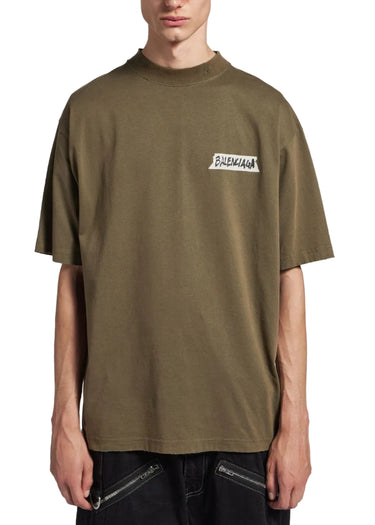 Balenciaga Masking Tape T-shirt "Khaki"