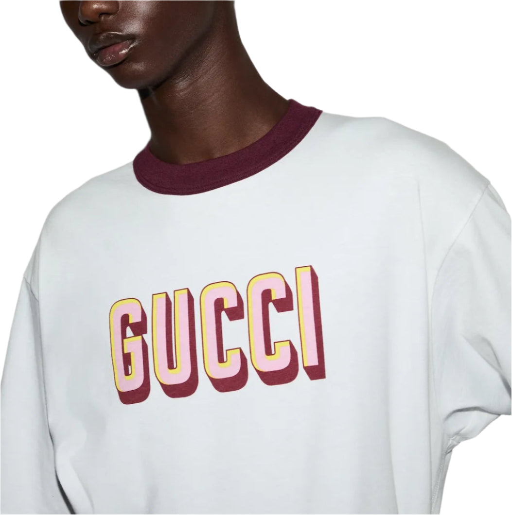 Gucci Printed cotton jersey t-shirt