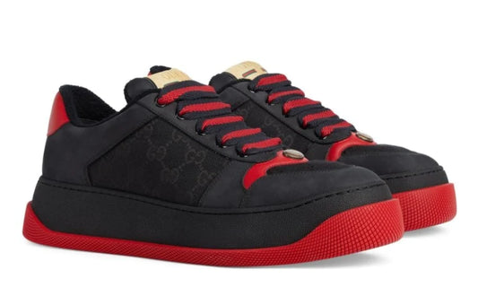 Gucci Screener GG Supreme sneakers 'Black Red'