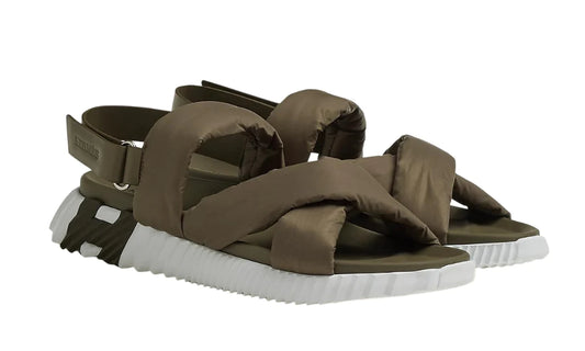 Hermes Electric sandal "Tundra Green"