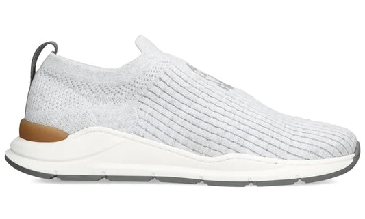 Brunello Cucinelli Cotton Crest Sneakers 'Grey'