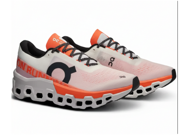 On Cloudmonster 2 "White / Orange"