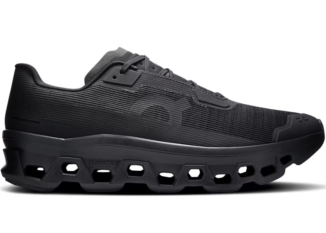 On Cloudmonster Void "Black"