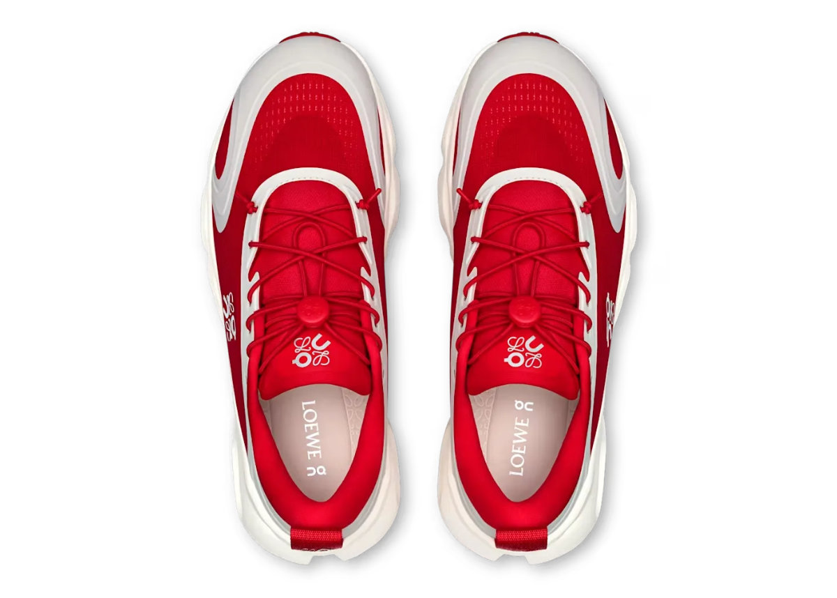 Loewe x On Running Cloudsolo "Red / Eggshell"
