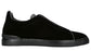 ZEGNA Velvet Triple Stitch Sneakers "Black"