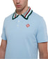 Casablanca Mint Stripe Collar Polo Blue