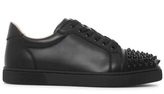 Christian Louboutin Vieira spikes black leather sneakers