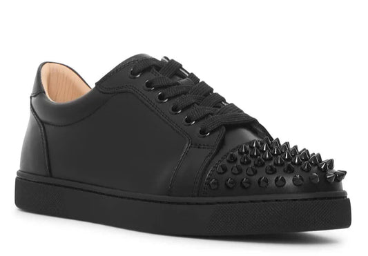 Christian Louboutin Vieira spikes black leather sneakers