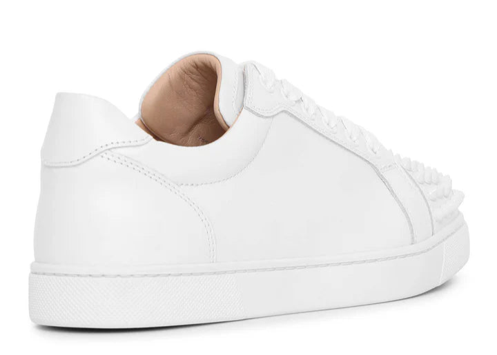 Christian Louboutin Vieira Spikes flat white sneakers