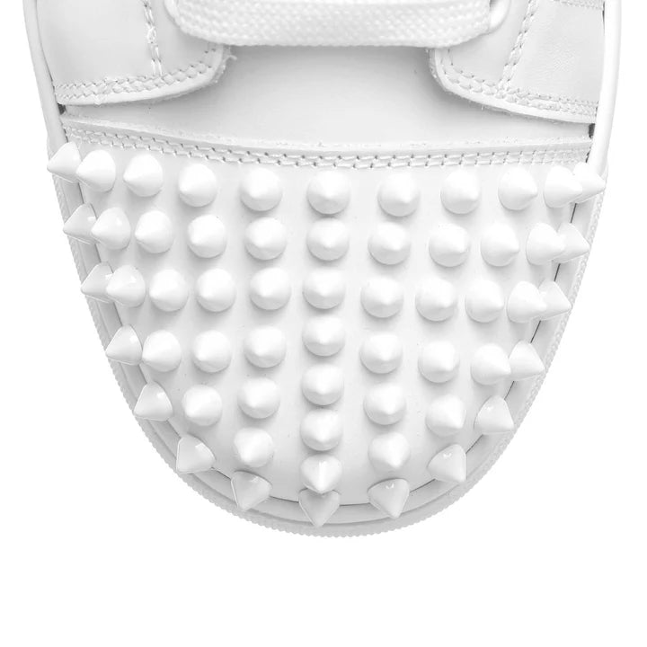 Christian Louboutin Vieira Spikes flat white sneakers