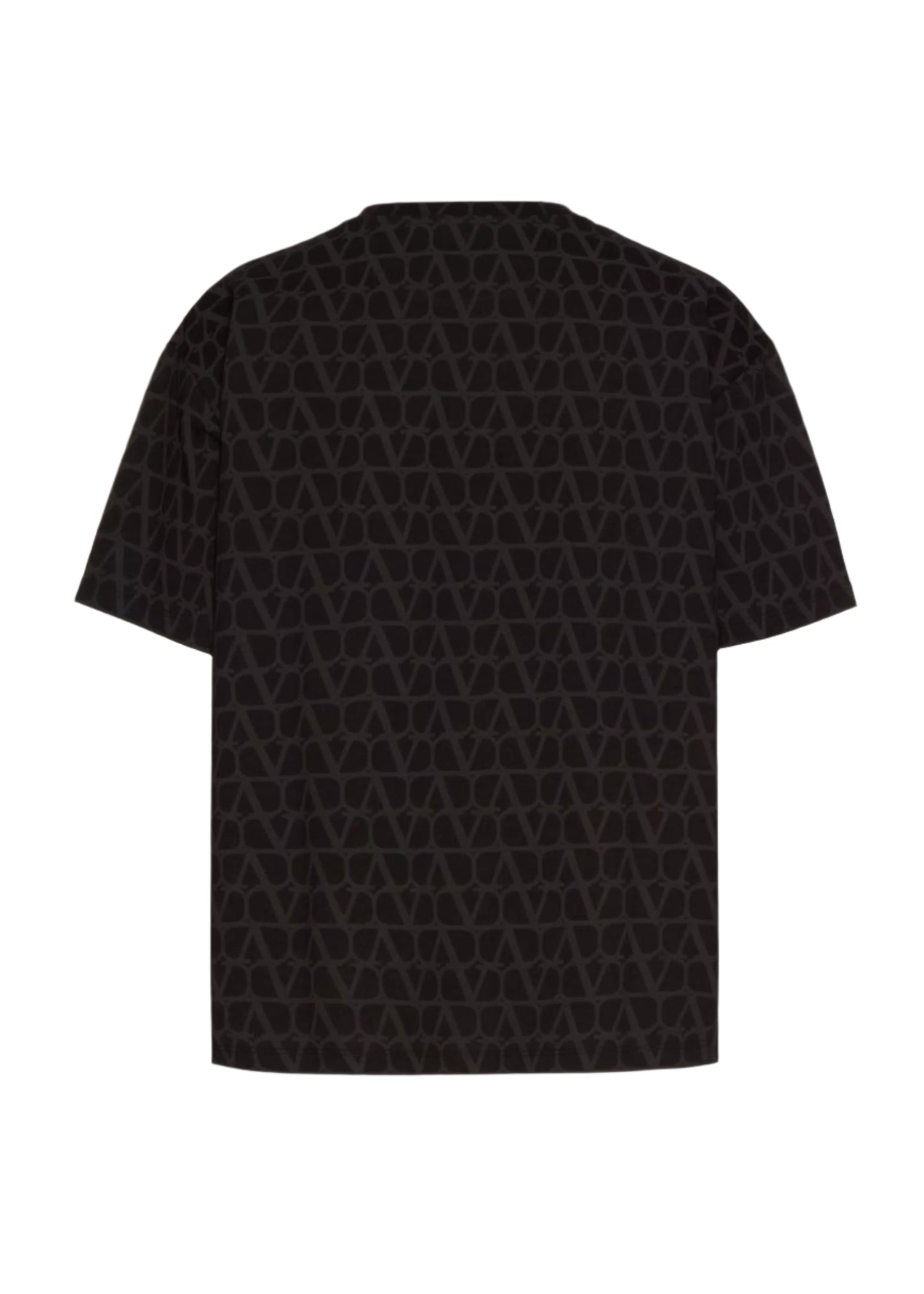 Valentino Cotton T-shirt with Toile iconographe Print Black