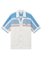 Casablanca Crocheted cotton tennis shirt "Blue"