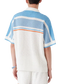 Casablanca Crocheted cotton tennis shirt "Blue"