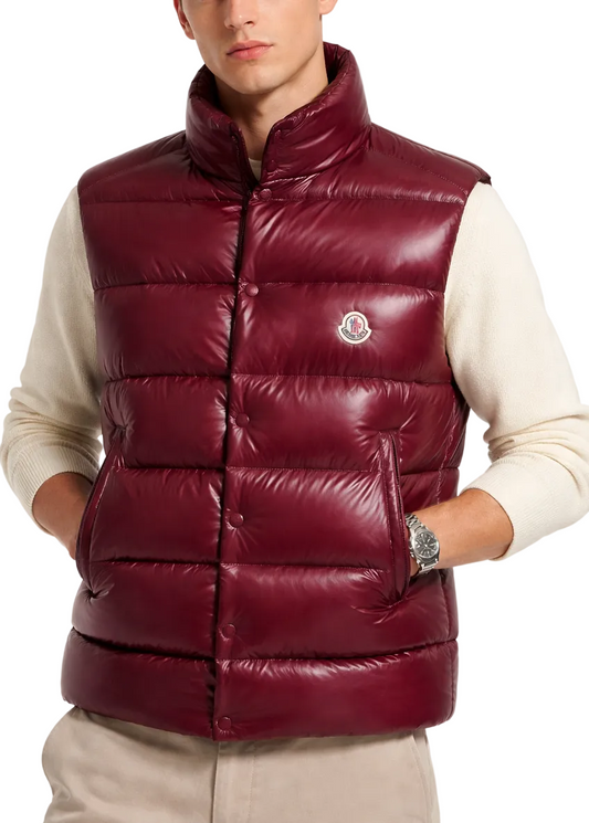 Moncler Tibb Down Gilet "Burgundy"