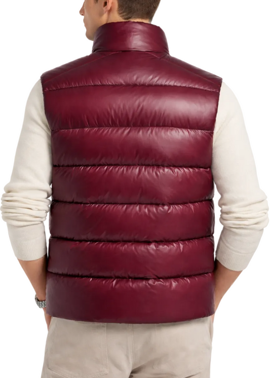 Moncler Tibb Down Gilet "Burgundy"