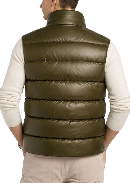 Moncler Tibb Down Gilet "Olive Green"
