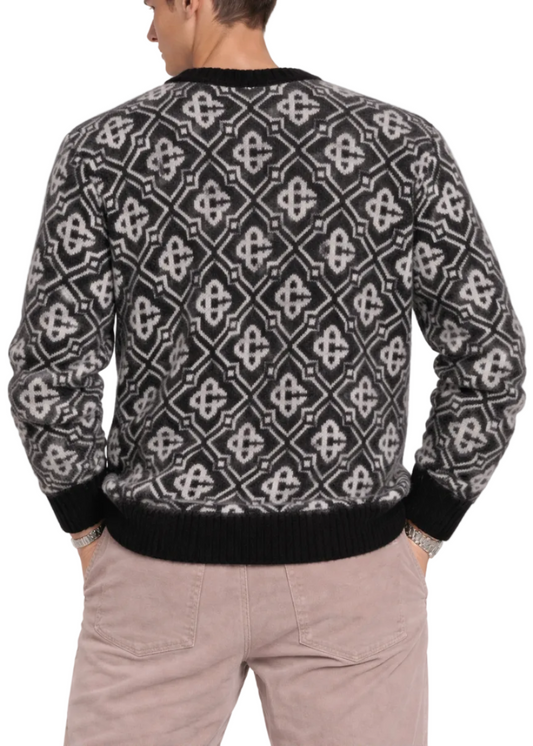 Casablanca Mohair Monogram Jumper "Black"