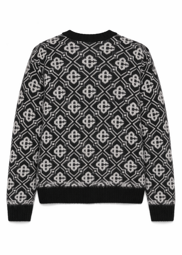 Casablanca Mohair Monogram Jumper "Black"
