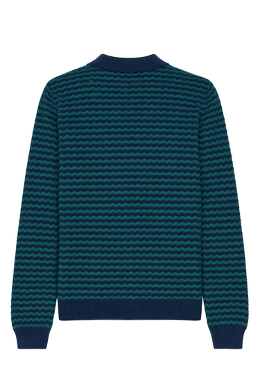 Casablanca Mini Wave Polo 'Navy / Green'