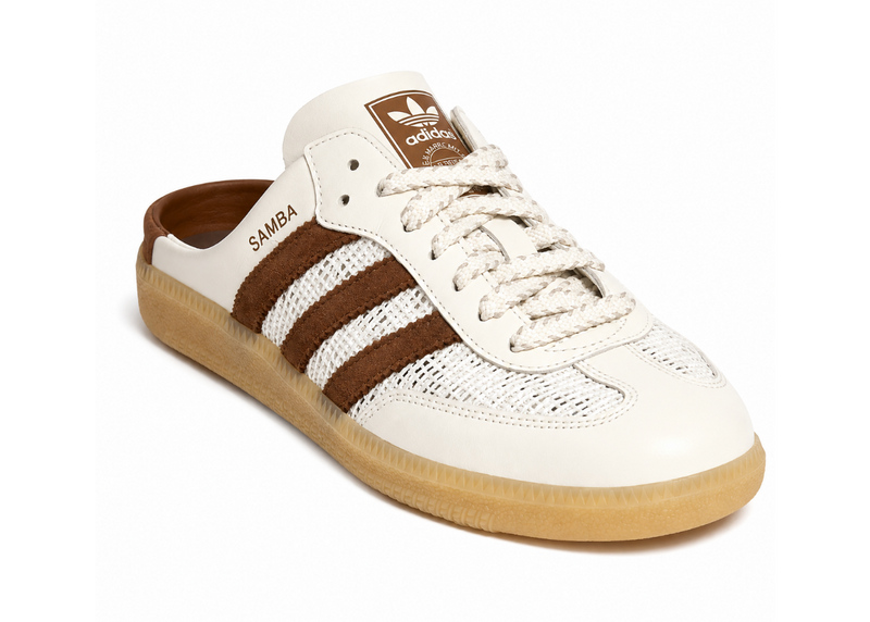 Adidas Samba OG Mule "Off White Brown"