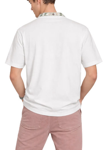 Casablanca Laurel Pique Short Sleeve "White"